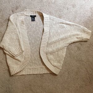 Ann Taylor XS petite Cream cardigan